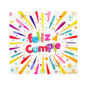 SERVILLETA DE PAPEL *FELIZ CUMPLE* 25x25cm x 20 unidades