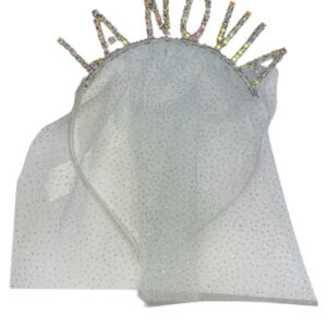 VINCHAS METALICAS CON STRASS LA NOVIA CON TUL