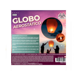 GLOBO AEROSTATICO DE PAPEL - Bolsa x 1un.