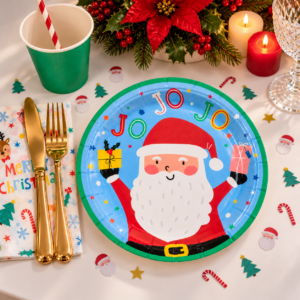 PLATO DE POLIPAPEL 17cm *JO JO JO* x 6 unidades (24/144)