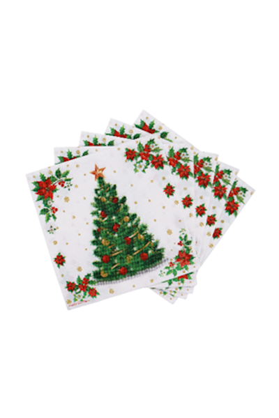 SERVILLETA DE PAPEL *ARBOL NAVIDEÑO* 25x25cm x 20 unidades (36/288)