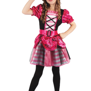 DISFRAZ NIÑA PIRATA M (7-9 AÑOS) INCLUYE VESTIDO + SOMBRERO + CINTURÓN