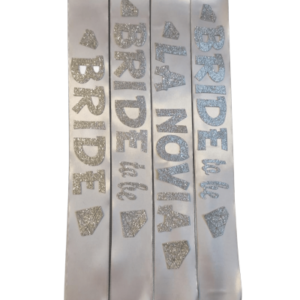 BANDAS DE RASO BRIDE/BRIDE TO BE/LA NOVIA/ME RECIBI/SOY MEDICA/LICENCIADA