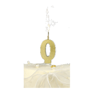 VELA BENGALA NUMERO DORADA Nº 0