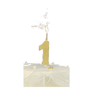 VELA BENGALA NUMERO DORADA Nº 1