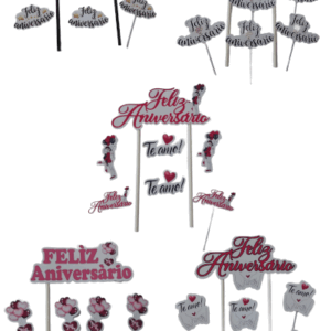 Topper Deco Torta ¡Elegí tu modelo! Aniversario