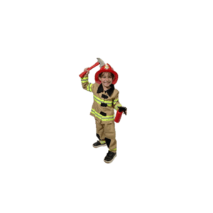 DISFRAZ BOMBERO NIÑO INCLUYE: CHAQUETA + PANTALONES
