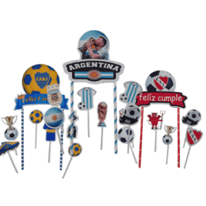 Topper Deco Torta ¡Elegí tu modelo! Fútbol