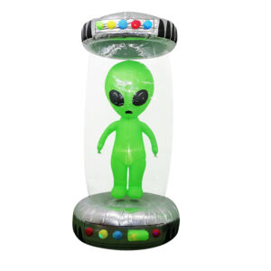 INFLABLE HOMBRECILLO VERDE - 2,1 mts ALTURA - 13 LEDS