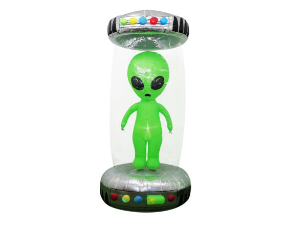INFLABLE HOMBRECILLO VERDE - 2,1 mts ALTURA - 13 LEDS