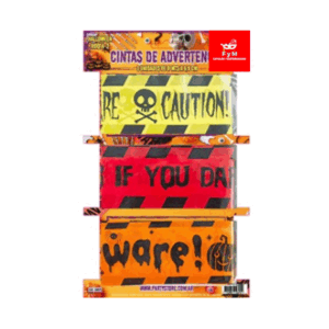 CINTAS DE ADVERTENCIA HALLOWEEN - Pack x 3un, 9mts