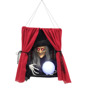 COLGANTE *BRUJA DEL DESTINO* (PARA COLGAR) 43x33x19cm - Pilas incluidas, Luz led que cambia de color