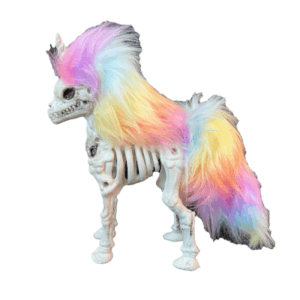 UNICORNIO MACABRO - 21x17x7 cm