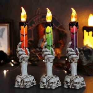 VELAS LED TENEBROSAS - 3 COLORES SURTIDOS (20cm) Pilas led incluidas