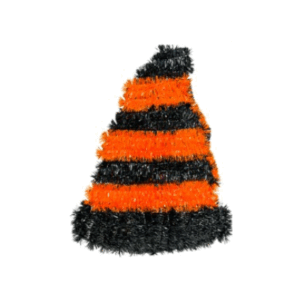 SOMBRERO HALLOWEEN BICOLOR TINSEL - 34x26cm.