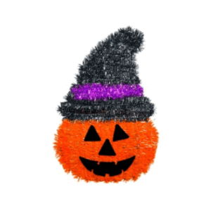 CALABAZA EMBRUJADA TINSEL - 22x35cm.
