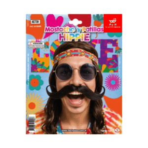MOSTACHO Y PATILLAS DE HIPPIE