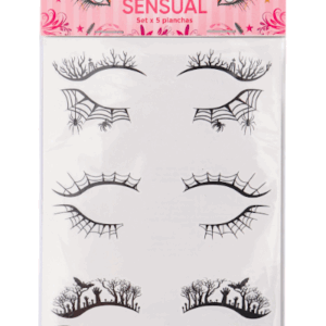TATUAJES TEMPORALES MIRADA SENSUAL set x5 plachas