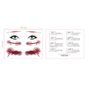 TATUAJES SET CORTES DE CARA