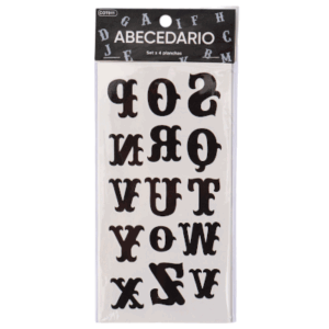COTILLÓN ABECEDARIO - Paquete x 4