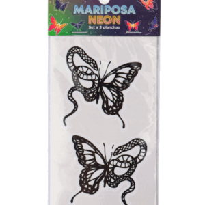 COTILLÓN MARIPOSA NEÓN - Paquete x 3
