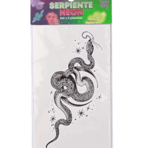 COTILLÓN SERPIENTE NEÓN - Paquete x 3