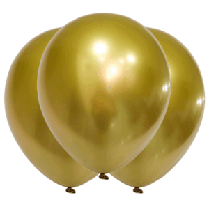 GLOBBY 12" CROMO PLATINO DORADO x 10 unidades