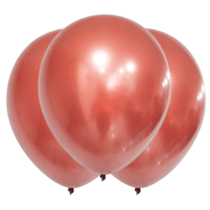 GLOBBY 12" CROMO PLATINO ROSA GOLD x 10 unidades
