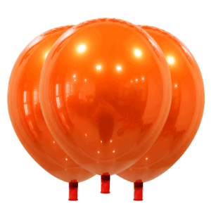 GLOBBY 12" CROMO TITANIO NARANJA x 10 unidades