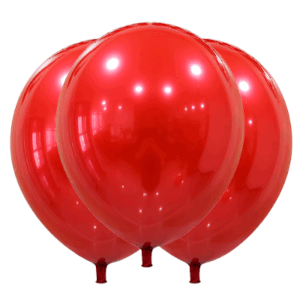 GLOBBY 12" CROMO TITANIO ROJO x 10 unidades