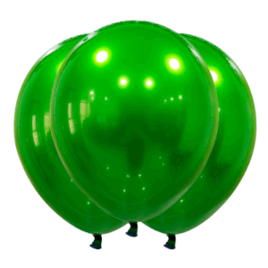 GLOBBY 12" CROMO TITANIO VERDE CLARO x 10 unidades