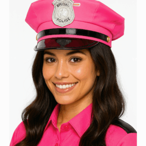GORRO DE POLICIA ROSA NEON