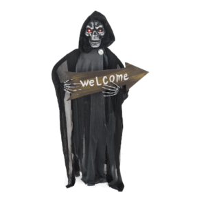 BIENVENIDOS A SU MUERTE - 88x44x14 cm. - Pilas incluídas EFECTO: Luz led y sonido