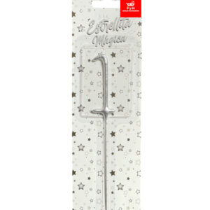 NUMERO ESTRELLITA MAGICA PLATEADA 1