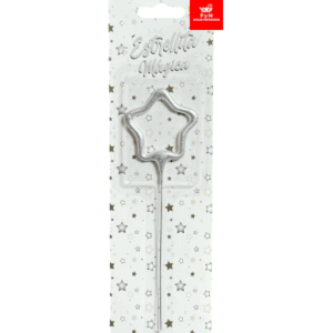 NUMERO ESTRELLITA MAGICA PLATEADA ESTRELLA