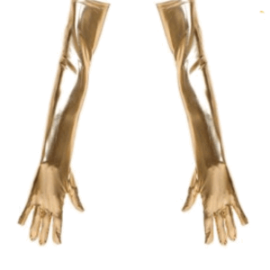 GUANTES DORADOS LARGOS