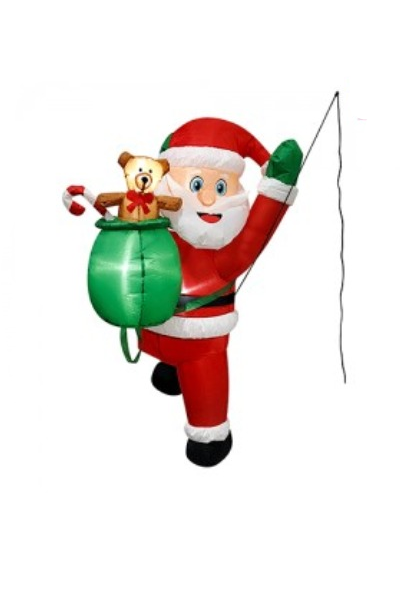 INFLABLE *SANTA ESCALADOR* 1,2 mts. ALTURA - 2 Leds