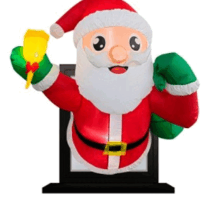 INFLABLE *SANTA EN LA VENTANA* 1,2 mts. ALTURA - 3 Leds