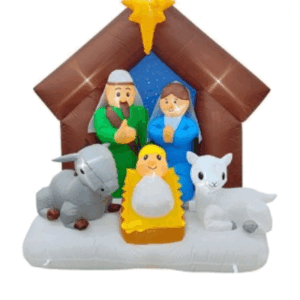 INFLABLE *PESEBRE* 1,6 mts. ALTURA - 14 Leds