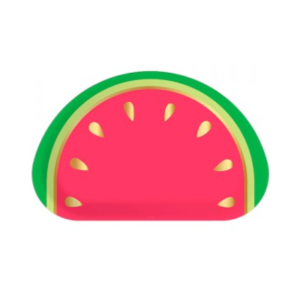 PLATO DE POLIPAPEL con FORMA *WATERMELON* x 6 unidades