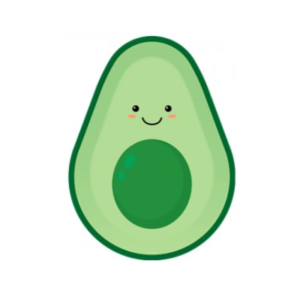 PLATO DE POLIPAPEL con FORMA *PALTA* x 6 unidades