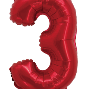 GLOBO METALIZADO CHICO ROJO 3