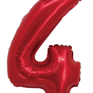 GLOBO METALIZADO CHICO ROJO 4