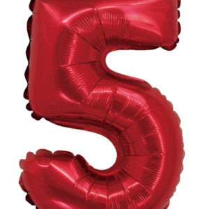 GLOBO METALIZADO CHICO ROJO 5