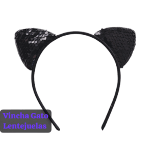 VINCHA GATO Lentejuelas FyM