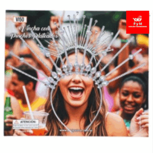 VINCHA CON PINCHOS PLATEADOS