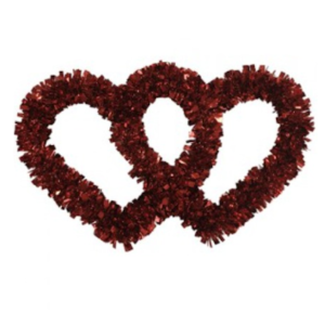 CORAZÓN DOBLE *ENAMORADOS* - 36x23cm.