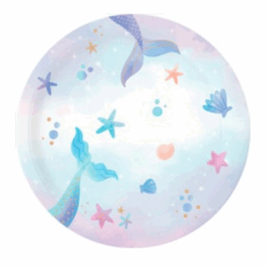 PLATO DE POLIPAPEL 17cm *FONDO DEL MAR* x 6 unidades