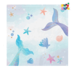 SERVILLETA DE PAPEL con ESTAMPA *FONDO DEL MAR* x 20 unidades