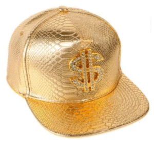 GORRA DORADA MONEY MONEY